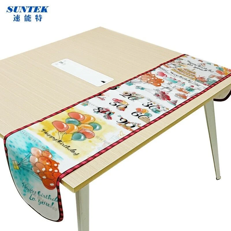 Sublimation Blank Christmas Single-Layer Linen Table Runner Table Flag